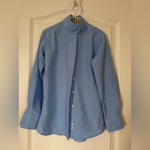 Essex Classics Performance Collection Kids size 6 Blue Long Sleeve Riding Shirt